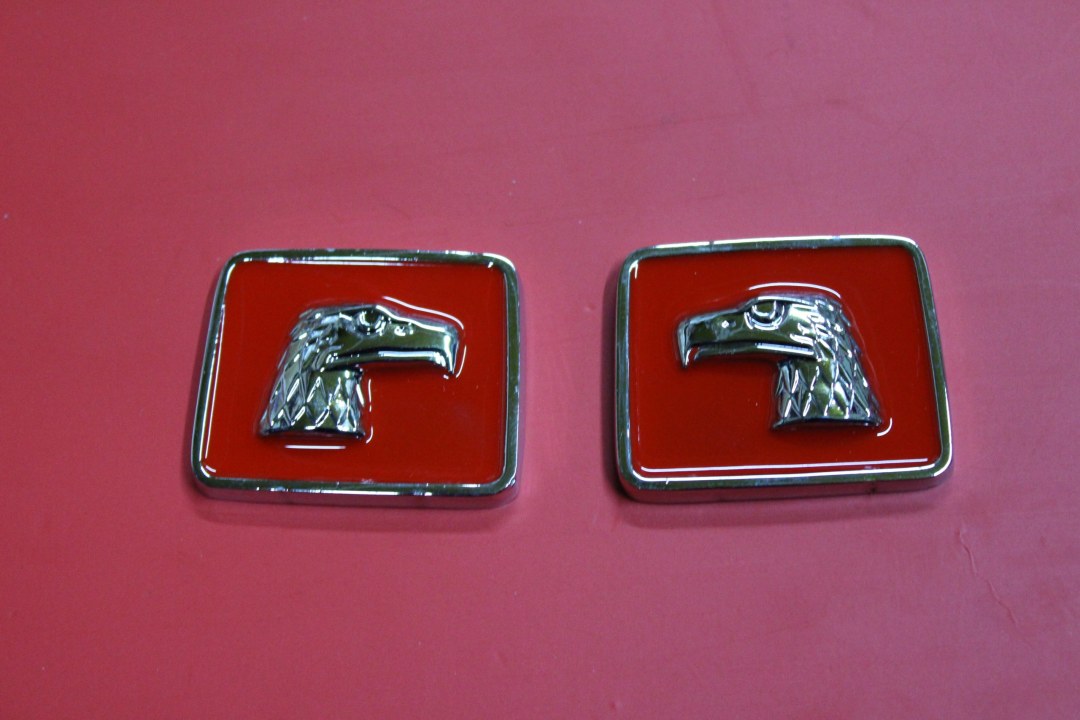 Nikelaj Metal Kırmızı Kare Thunderbird Kuş Model 35