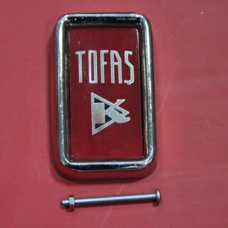 Tofaş Kare Murat 124 Metal Arma Kırmızı