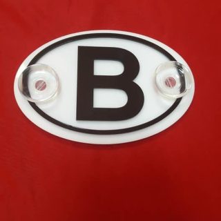 Beyaz Vantuzlu Oval B Harf