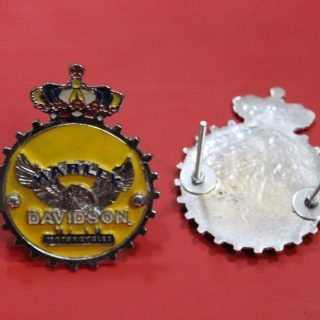 Harley Davidson Sarı Taçlı Panjur Arma