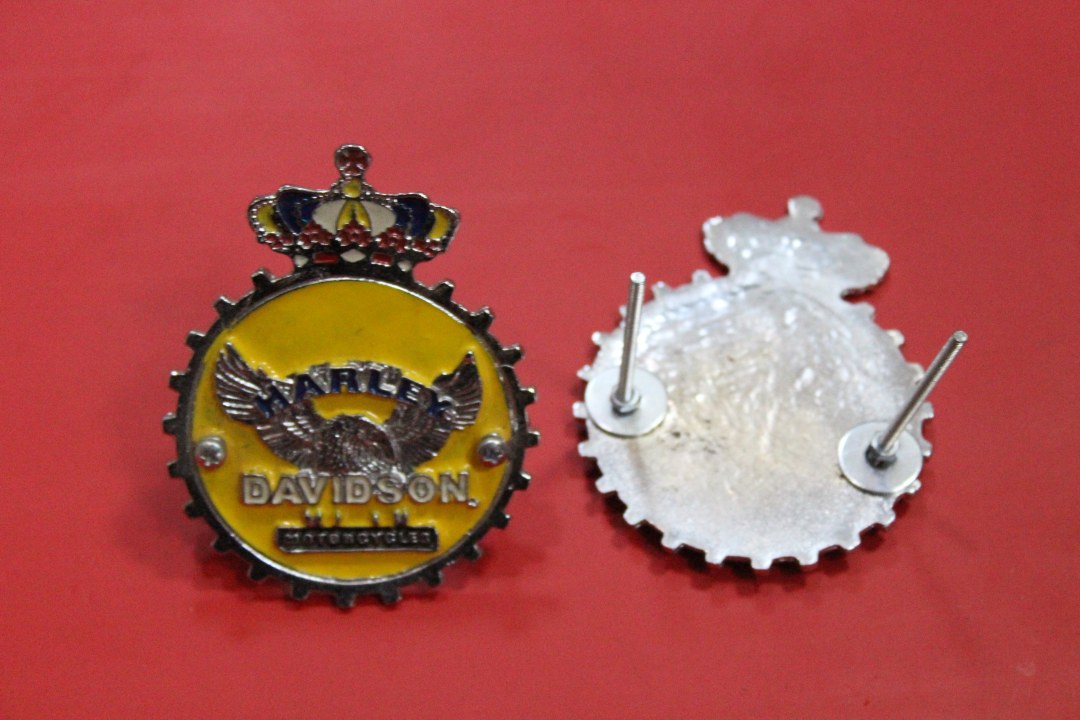 Harley Davidson Sarı Taçlı Panjur Arma