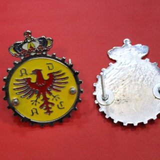 Taçlı Adac Sarı Metal Panjur Arma