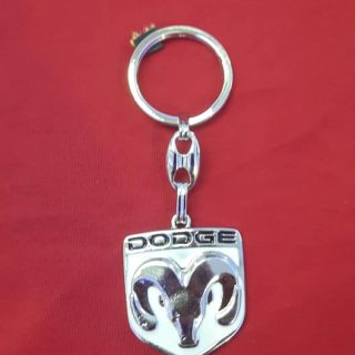Dodge Koç Anahtarlık Beyaz Metal