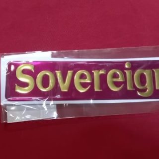 Bordo Sovereign Damla Sticker Yazı Arma