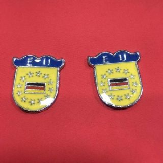 Krom Fındık Rozet Minik Arma Logo Sarı Mavi